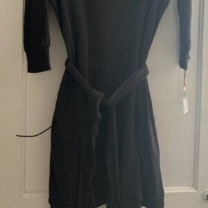 Charcoal sweater dress